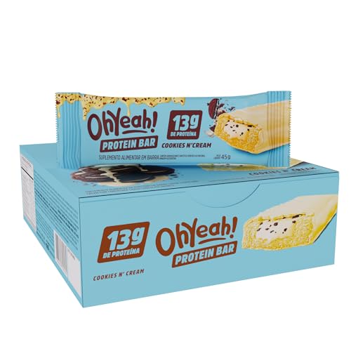 Barra de Proteína 3VS Nutrition 12 Unidades Oh Yeah Cookies e Cream