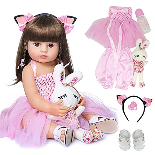 Bebê Reborn Brastoy Silicone Menina 55cm