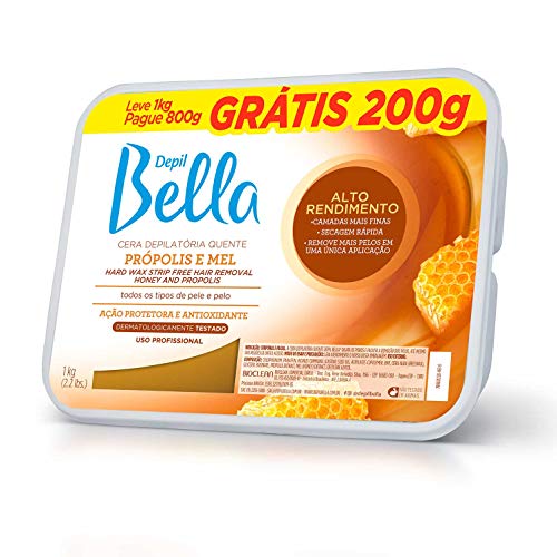 Cera Depilatória Depil Bella 1kg Própolis e Mel