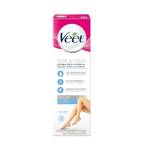 Creme Depilatório Veet 100ml Pure & Fresh Peles Delicadas