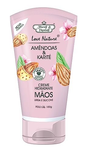 Creme para as Mãos Flores & Vegetais 100g Love Nature Amêndoas e Karité