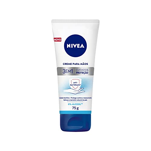 Creme para as Mãos NIVEA 75g Ação Antibacteriana 3 em 1