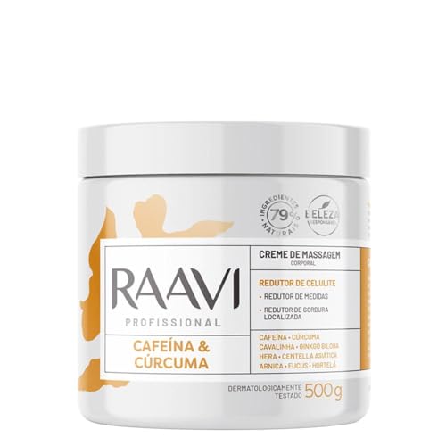 Creme Anticelulite Raavi Cafeína e Cúrcuma