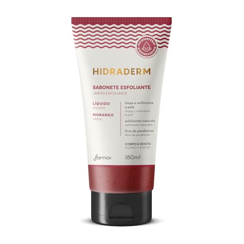 Esfoliante Corporal Farmax 180ml Hidraderm Morango
