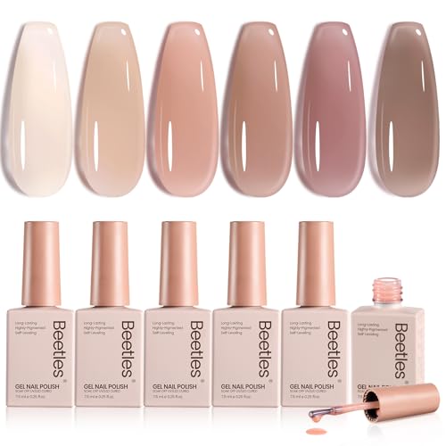 Esmalte em Gel Beetles 6 Unidades Conjunto Gelatina