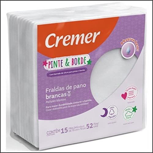 Fralda de Pano Cremer Pinte e Borde