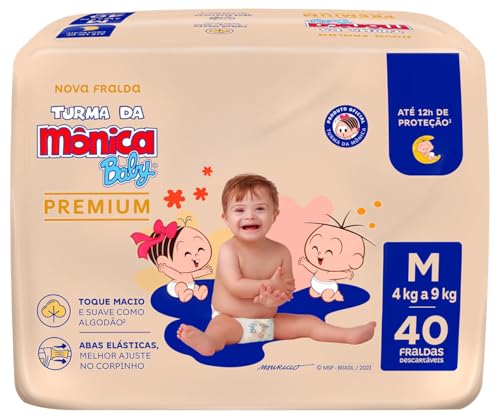 Fralda Descartável Turma da Mônica Baby Premium