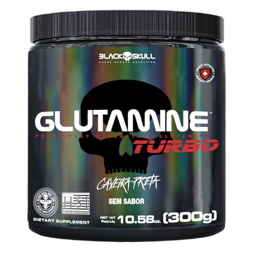 Glutamina Black Skull 300g Turbo