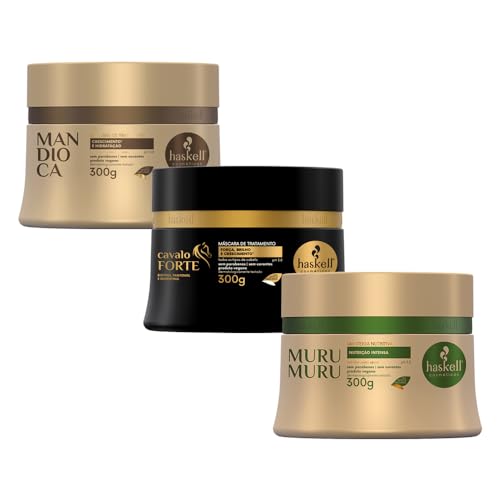 Kit de Cronograma Capilar Haskell Mandioca Cavalo Forte Murumuru