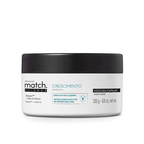 Máscara Capilar O Boticário 250g Match Science Crescimento