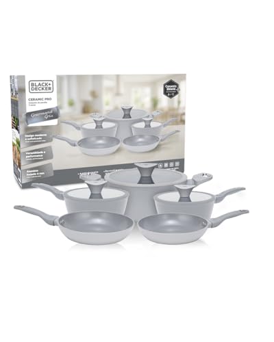 Jogo de Panelas BLACK+DECKER 5 Peças Ceramic Pro Gourmand