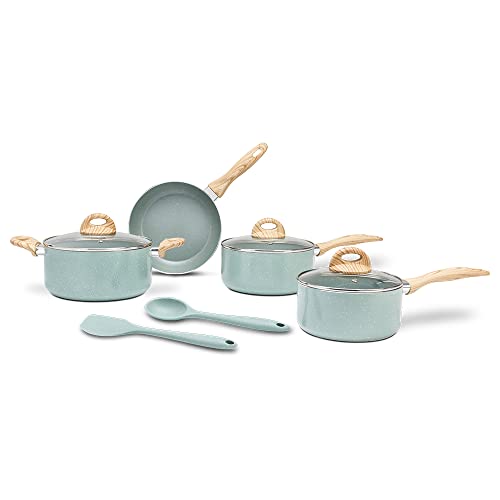 Jogo de Panelas Brinox 6 Peças Ceramic Life Botanika