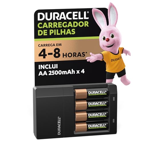 Carregador de Pilhas Duracell AA e AAA