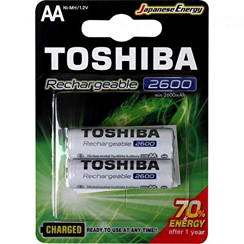 Pilha Recarregável Toshiba AA 2600mAh TNH6GAE