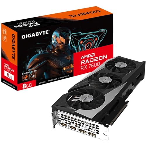 Placa de Vídeo Gigabyte 8GB RX 7600 Gaming OC GV-R76GAMING-OC-8GD
