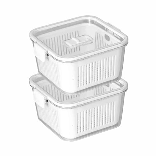 Kit Potes Herméticos 2 Peças 1360ml Slim