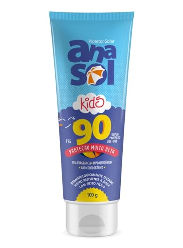 Protetor Solar Infantil Anasol Kids FPS 90 100g