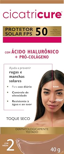 Protetor Solar Facial Cicatricure FPS 50 Antissinais