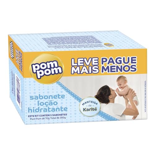 Sabonete em Barra Pom Pom 5x70g Loção Hidratante