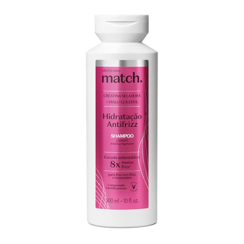 Shampoo O Boticário 300ml Match Hidratação Antifrizz
