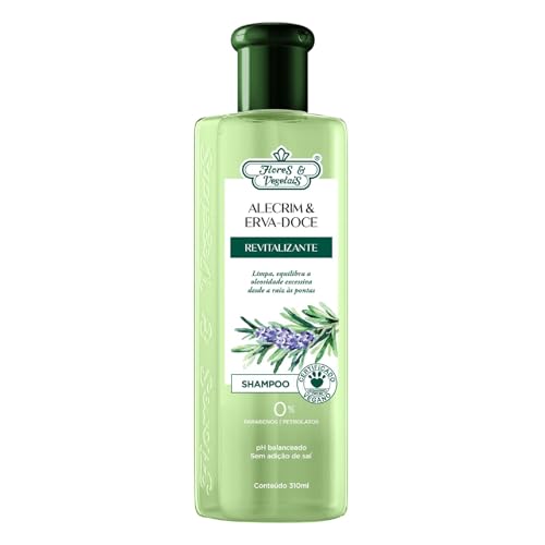 Shampoo Flores & Vegetais Alecrim & Erva-doce Revitalizante