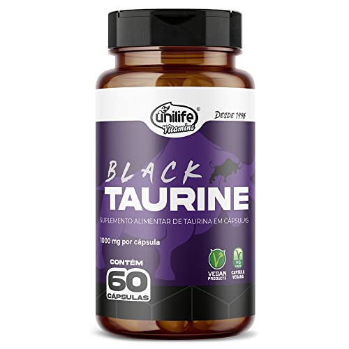 Taurina Unilife 60 Cápsulas Black Taurine 1000mg