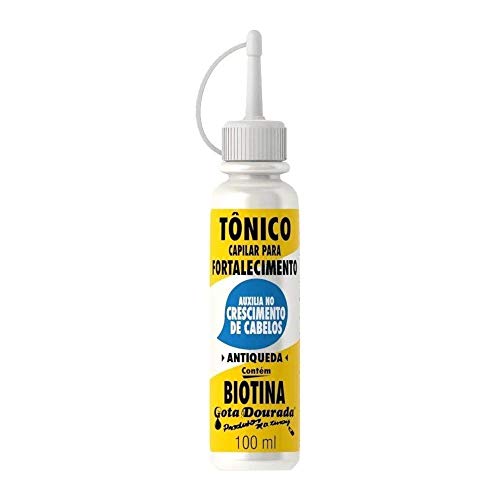 Tônico Capilar Gota Dourada 100ml Tratamento Biotina