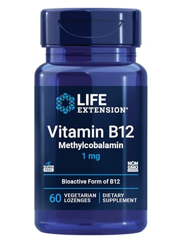 Vitamina B12 Life Extension 60 Pastilhas Metilcobalamina