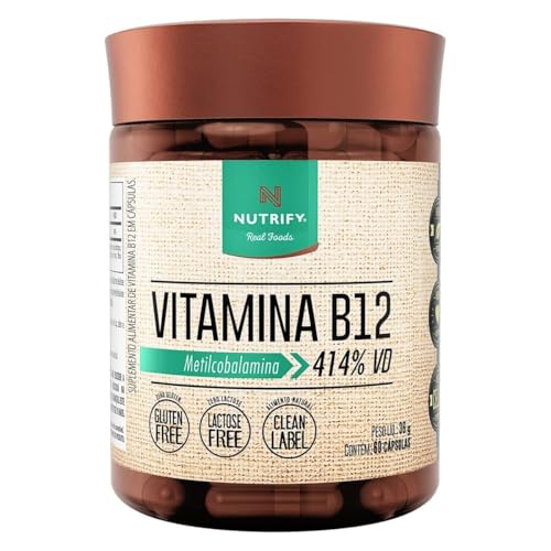 Vitamina B12 Nutrify 60 Cápsulas Metilcobalamina