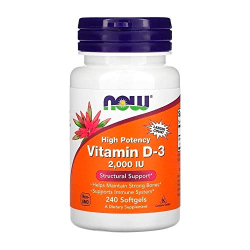 Vitamina D Now Foods 2000UI 240 Softgels