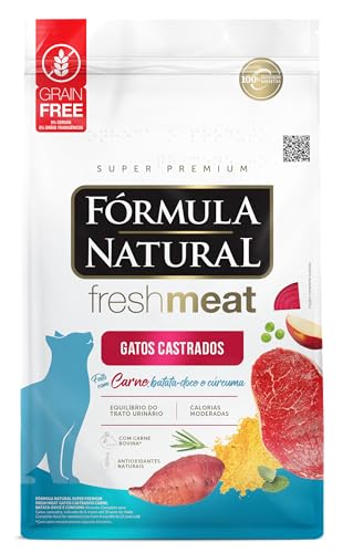 Ração Fórmula Natural Fresh Meat Gatos Castrados Salmão 7 kg