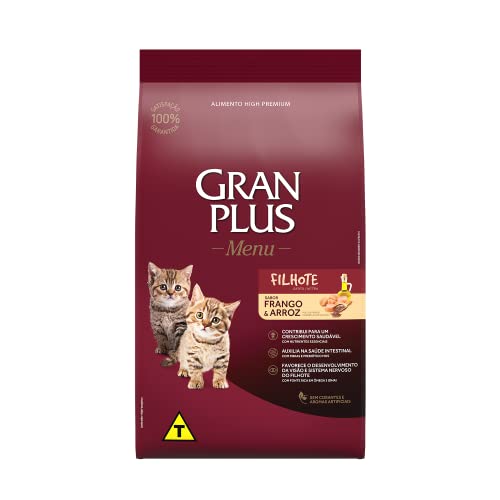 Ração GranPlus Menu Gatos Filhotes Frango e Arroz 1kg