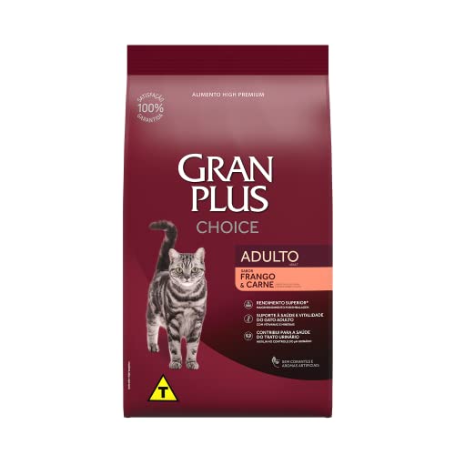 Ração GranPlus Choice Gatos Adultos Frango e Carne 10,1 kg