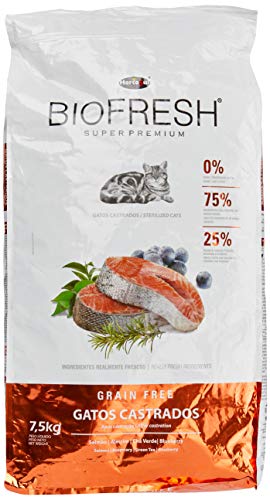 Ração Biofresh Gatos Castrados Salmão 7,5 kg