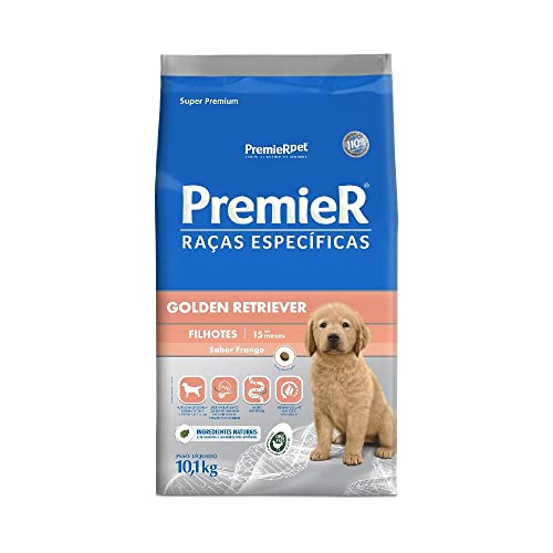 Ração Premier Raças Específicas Golden Retriever Filhotes Sabor Frango 10,1 kg