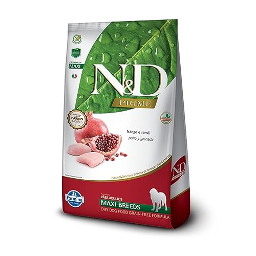 Ração Farmina N&D Prime Frango e Romã Cães Adultos Raças Grandes 10,1kg