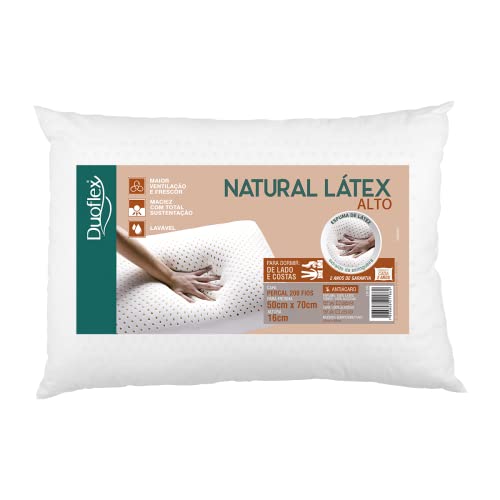 Travesseiro Duoflex Natural Látex Alto LN1109